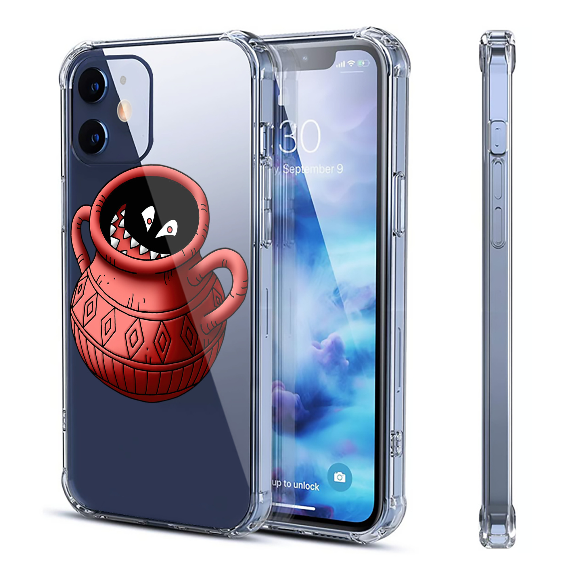 （画像用） ドラゴンクエスト Doragon Kuesuto Dragon Quest 【iPhone 12シリーズ対応】透明スマホケース（クリアソフトケース）